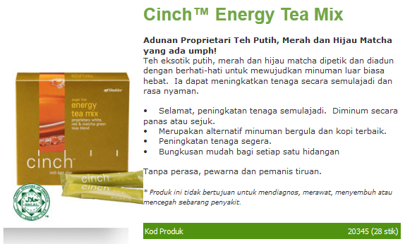 CINCH ENERGY TEA MIX